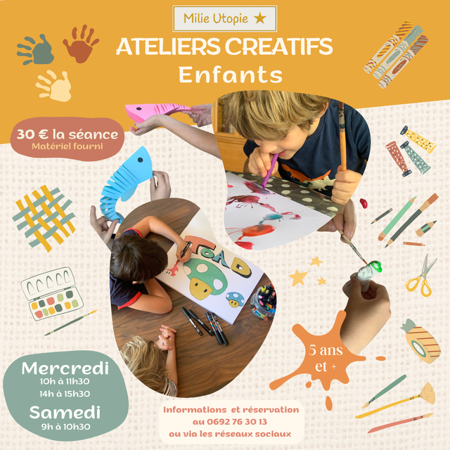 Atelier Créatif enfant (à partir de 5 ans)