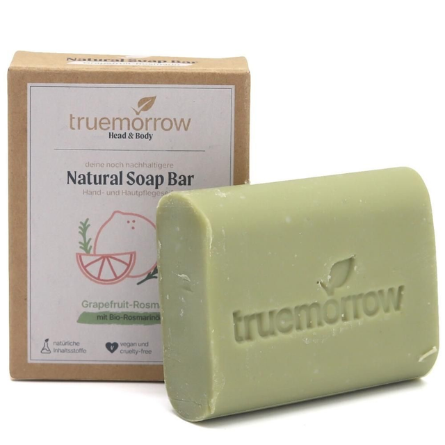 Truemorrow Natural Soap Bar Grapefruit-Rosmarin