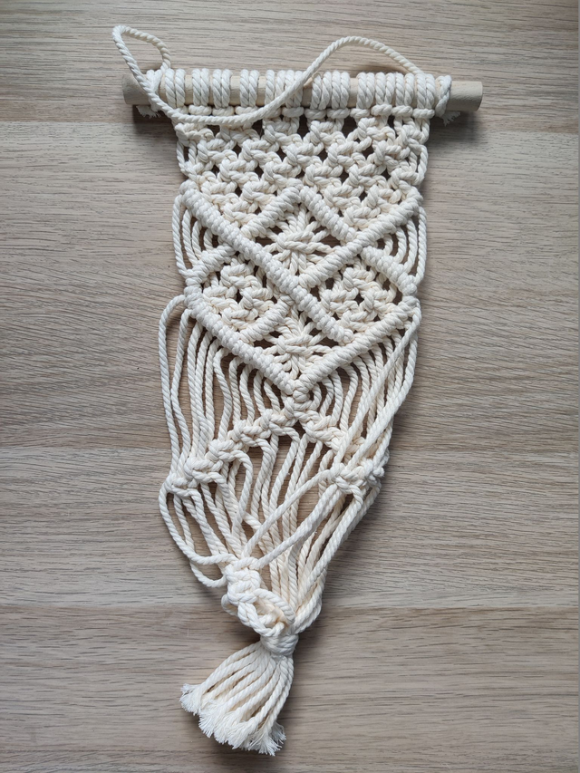 Suspension pour plantes - Pot moyen - Couleur écru