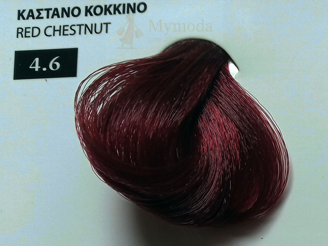 ΒΑΦΗ ΜΑΛΛΙΩΝ EXCLUSIVE ΣΕ ΕΠΑΓΓΕΛΜΑΤΙΚΗ ΣΥΣΚΕΥΑΣΙΑ 100ml Νο 4.6 ΚΑΣΤΑΝΟ ΚΟΚΚΙΝΟ