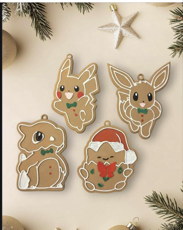 Xmas ornaments pokemon