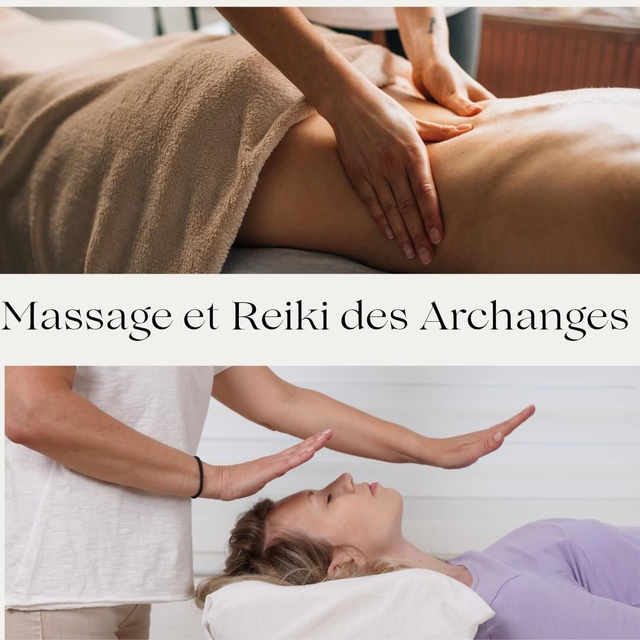 Massage bien-être 1h00 + Reiki Archangélique 30min