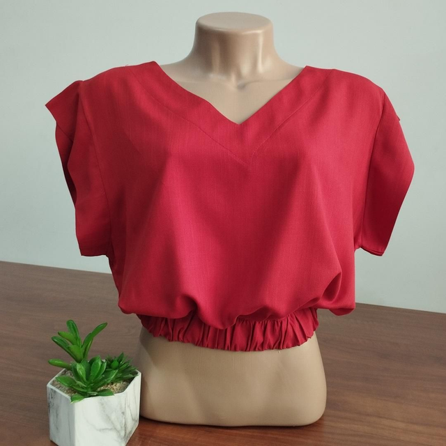 Cropped Elegance Vermelho