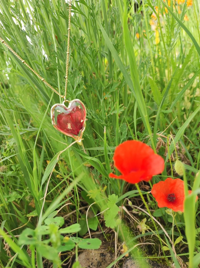 Collier 'Poppy's Heart'