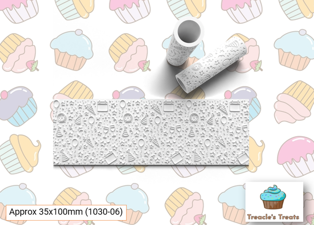 New Year Embossing Textured roller for fondant/cookies