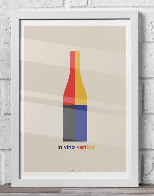 15 - Carte postale vin style vintage