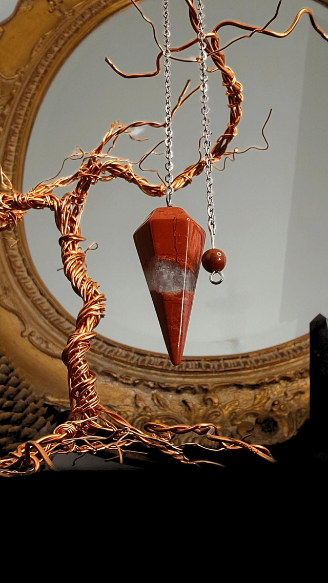Pendule en Jaspe rouge 
