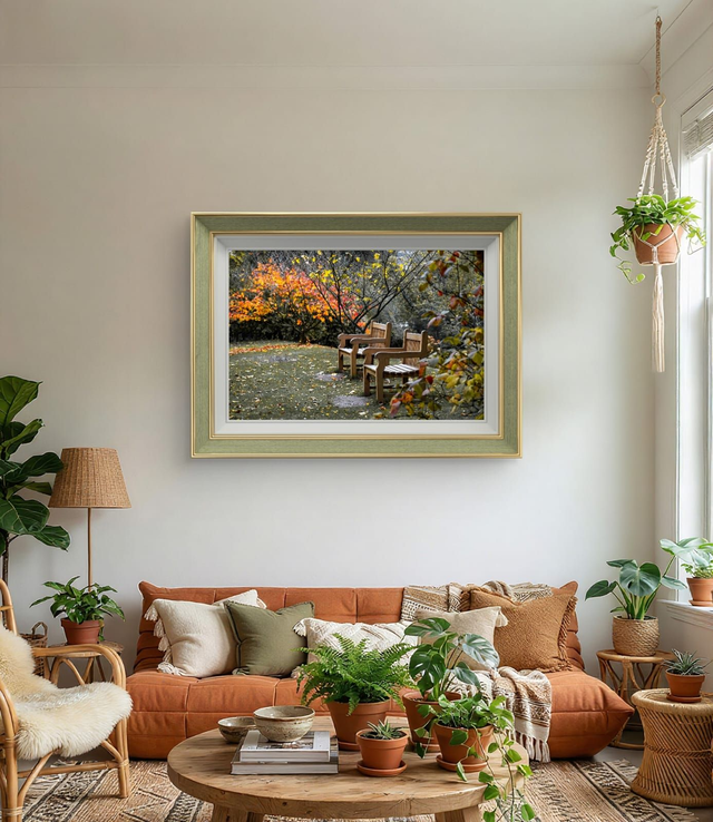 Autumn Benches - Print Only