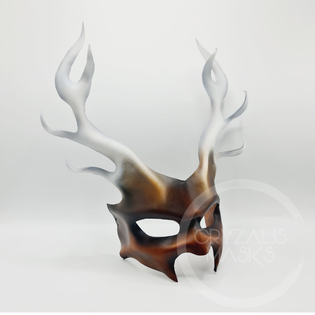 White tipped stag Mask