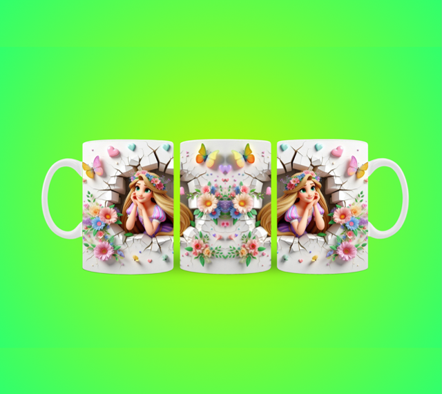 3-D looking mug