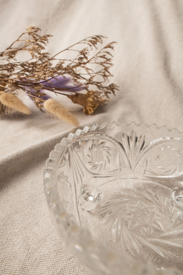 Coupelle en cristal avec des petits pieds ✨