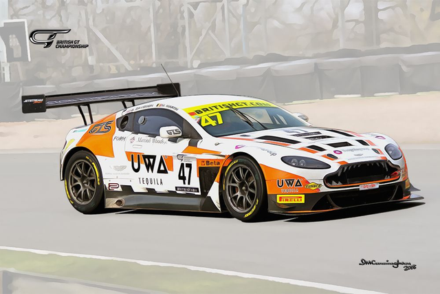 C180407 Aston Martin AMR V12 Vantage GT3 British GT 18 Jetstream #47 OLPK
