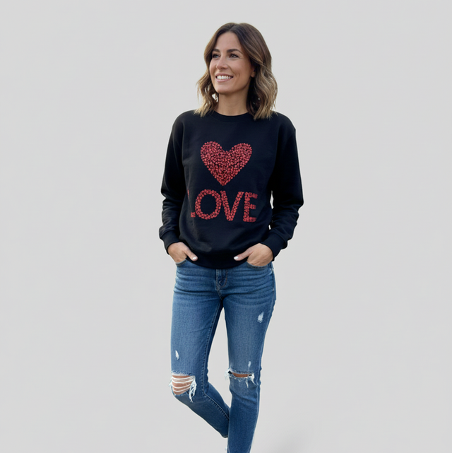 Sweat-shirt femme « Love »