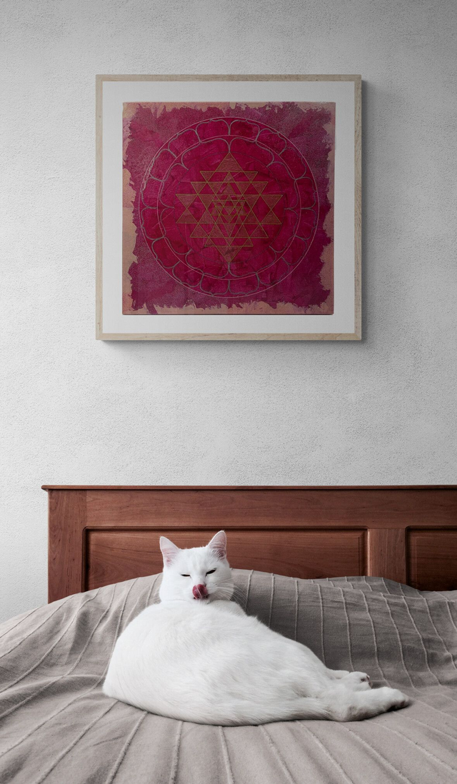 La Grâce de Magdalene – *reproduction adornée &amp; numérotée* 60cm x 60cm