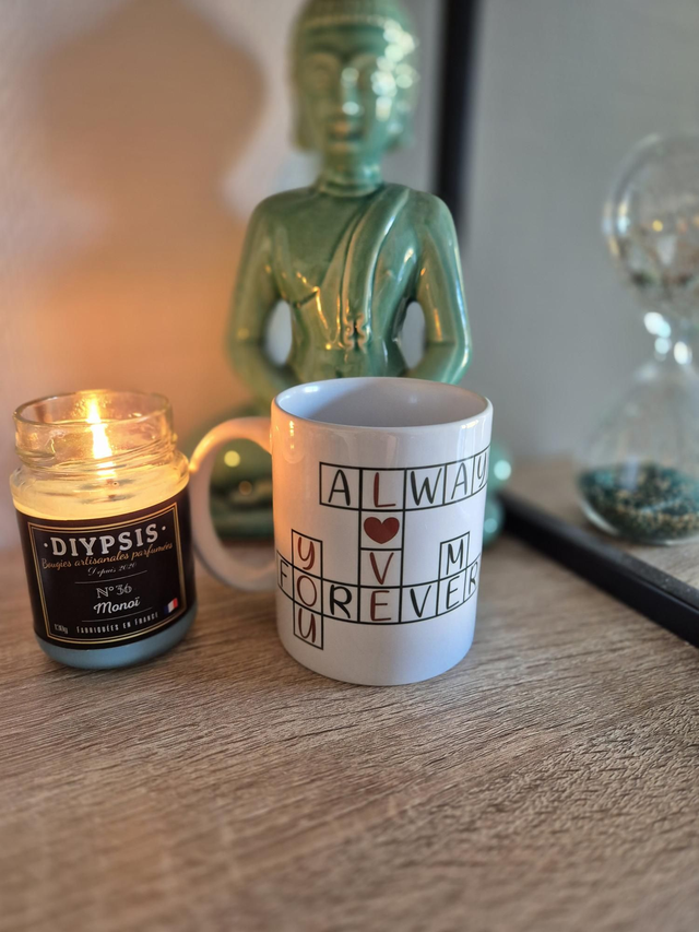 Mug &quot;always and forever&quot;