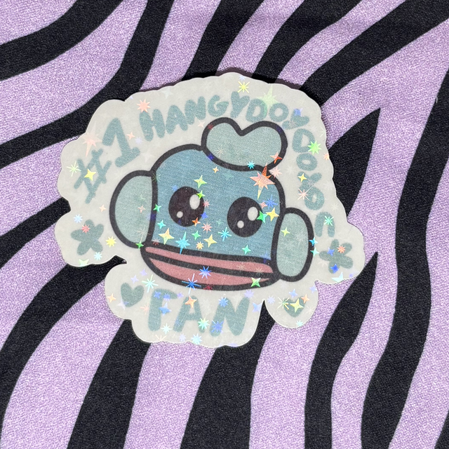 #1 hangyodon fan sticker 