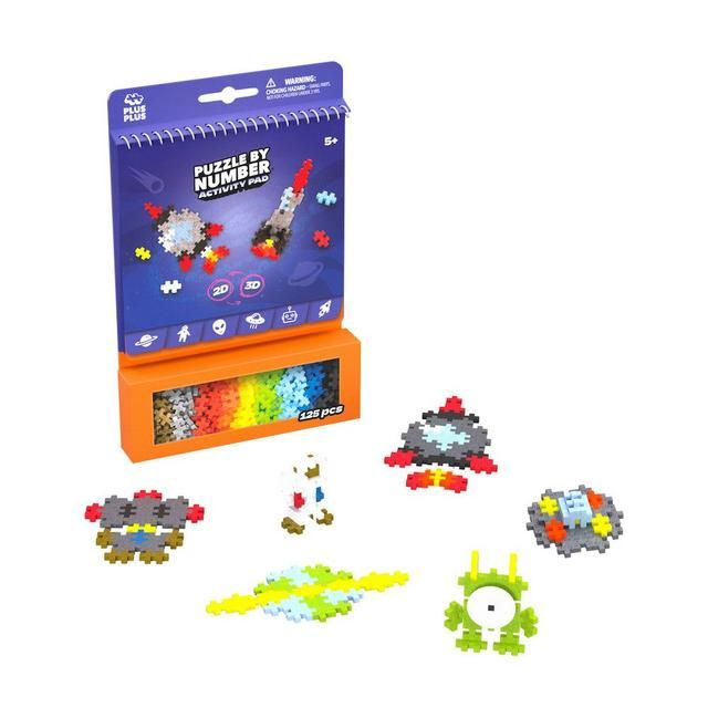 Plus-Plus Puzzle By Number Activity Pad - Space