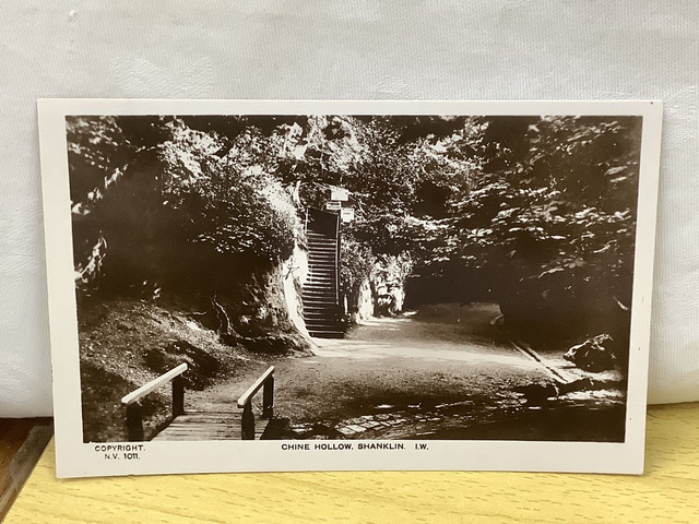 Chine Hollow, Shanklin, Isle of Wight, Nigh Ventnor Isle of Wight Vintage Postcard. Our Ref No. R879 £2.25