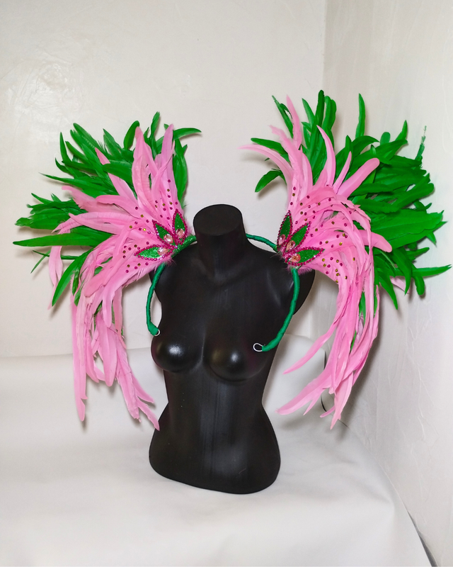 Costeiro rose et vert