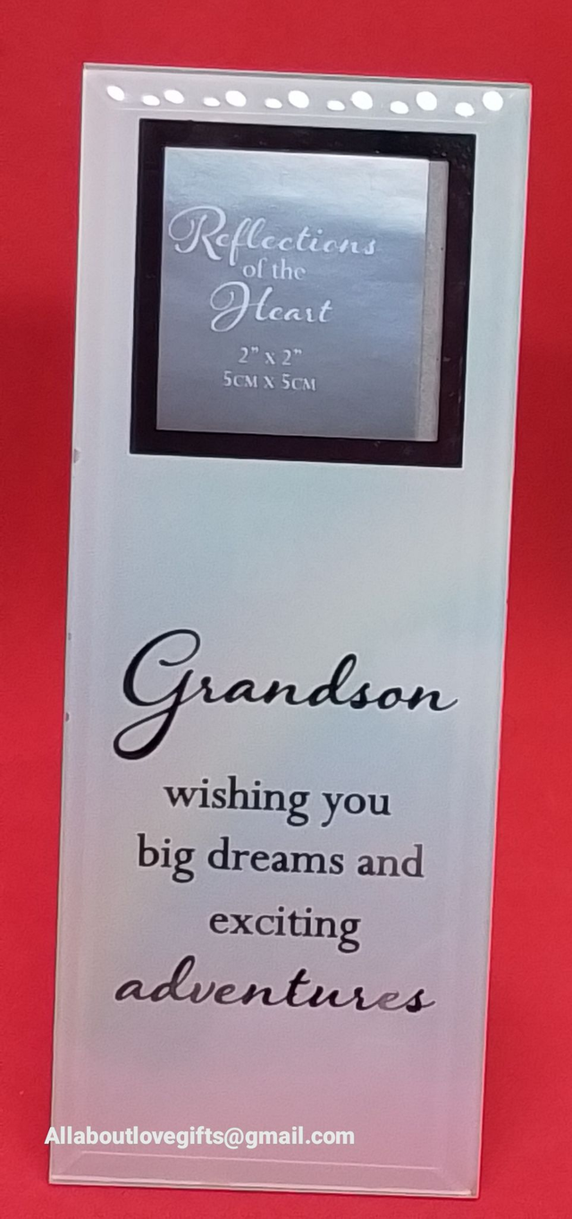 Glass Freestanding Plaque 