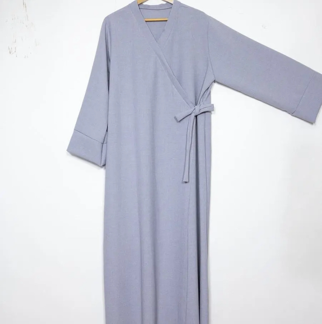 Abaya épaisse + noeud en LIN 