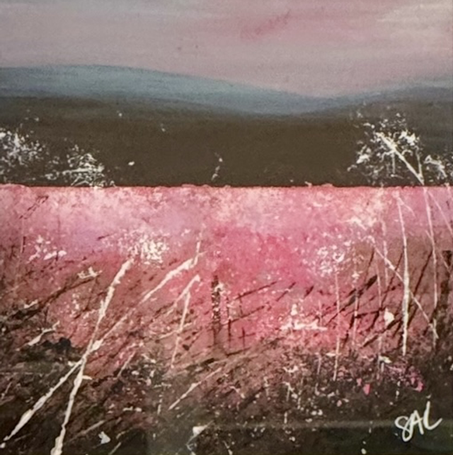 Original painting- small landscape- Love You Always