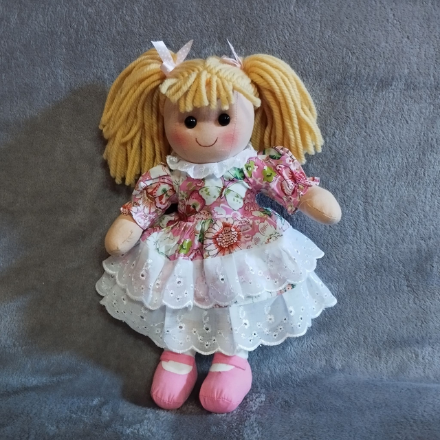 Poupée rembourrée en tissu moyenne 35 cm - 4