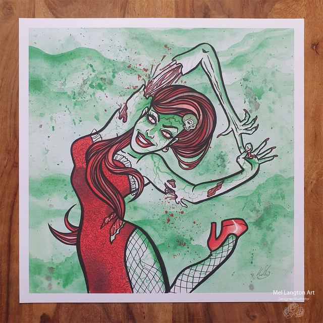 Zombie Burlesque Giclée Print