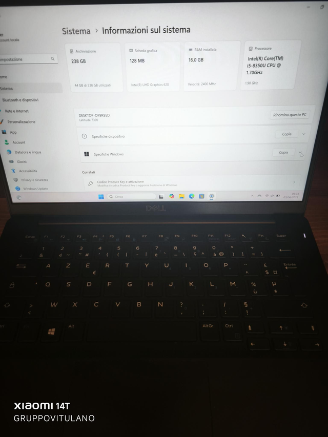Notebook rigenerato, dell latitude 7390