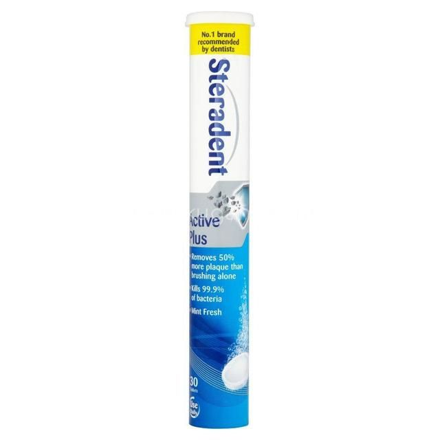 Steradent Active Plus 30 Tablets Denture Cleaner