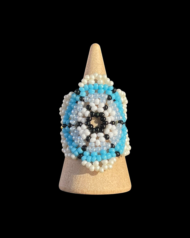 Bague Kiki Vanille Ciel