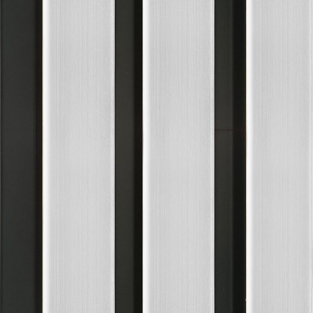 DCD Slat Wall Cladding Panel (233mm) – Silver 3D Timber-Effect