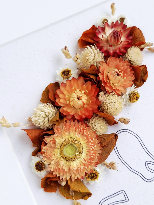 Illustration à fleurir - grand modèle - Modèle "Dana"