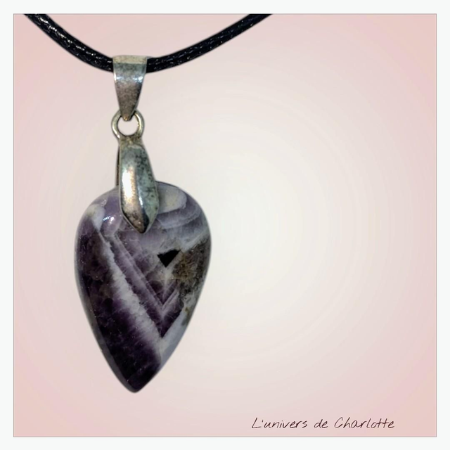 Pendentif &quot;Améthyste&quot; PN-093