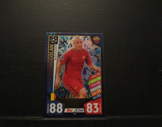 Radja Nainggolan - UEFA Champions League Match Attax 2017/18 Original Trading Card #418