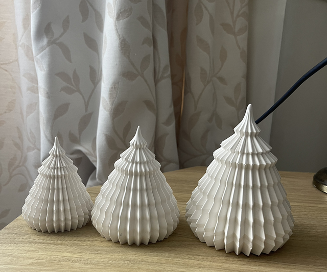 Origami Christmas Trees