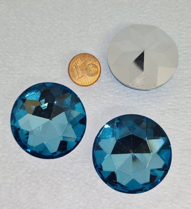 Fancy Chaton, Aquamarine, 35mm