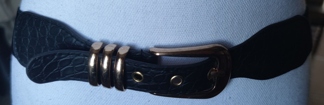 Ceinture noir élastique 80 cm