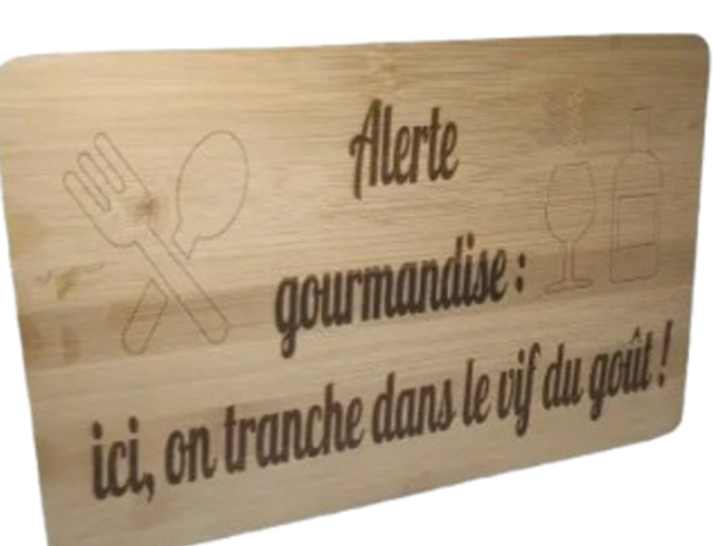 Planche à Découper Personnalisable – 25 × 16 cm (1)