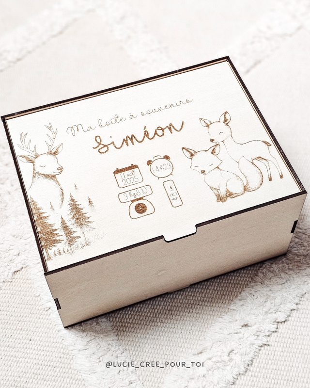 Boîte souvenirs de naissance