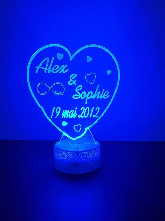 lampe 3D led personnalisé