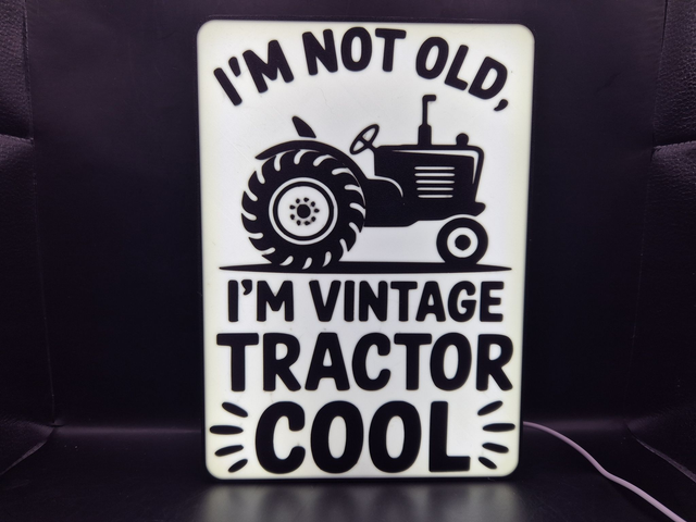Light Up Sign Not Old Vintage Tractor Cool