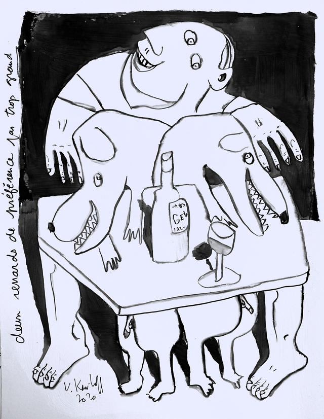 Deux renards de préférence pas trop grand