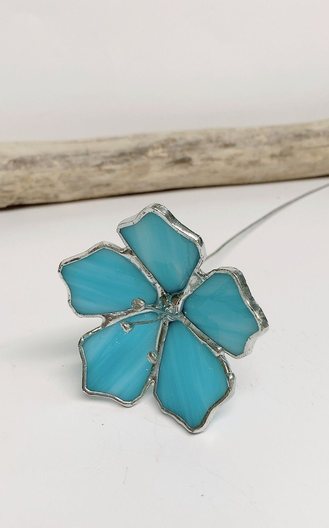 Fleurs Bleu turquoise