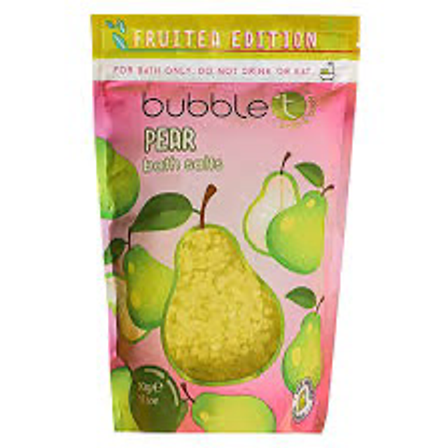 Bubble T Fruitea Relaxing Pear Bath Salts 500g