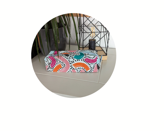 Trousse rectangulaire colorée