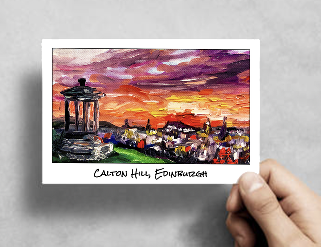 X10 Postcards - Calton Hill (40p a unit)