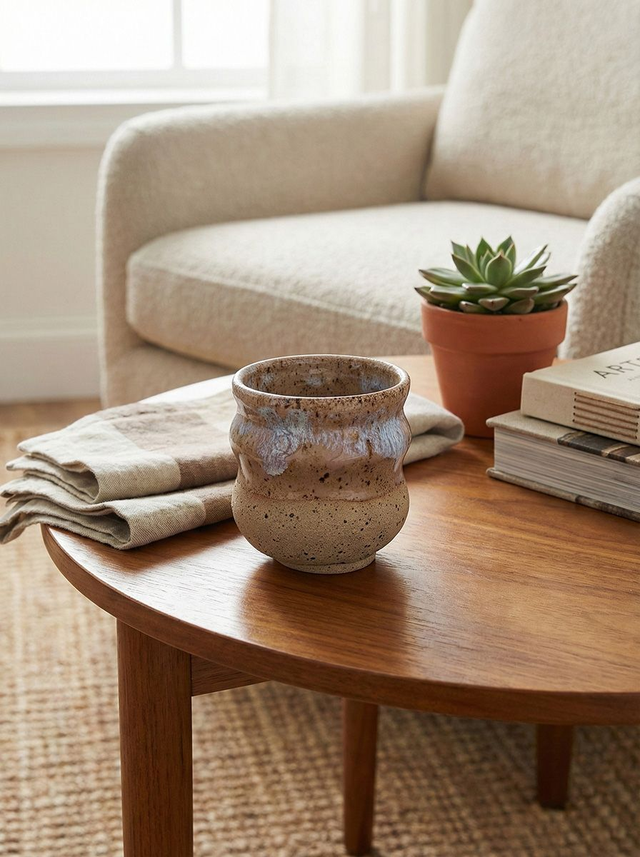 Curvy tumbler - Speckled melting pink