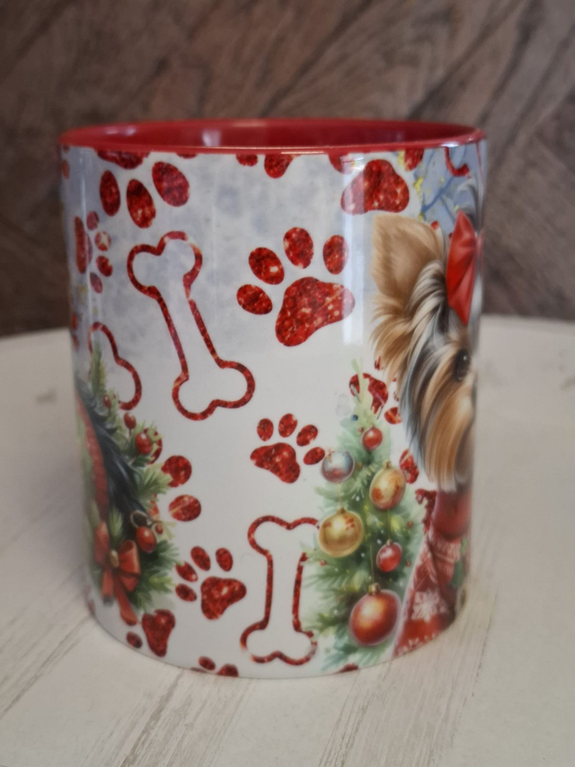 Mug rouge Noël york