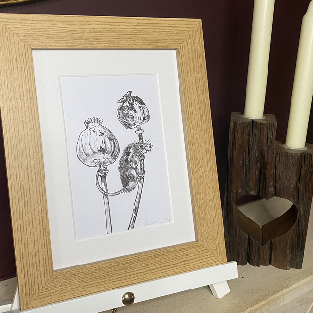 Mouse Original Biro Drawing